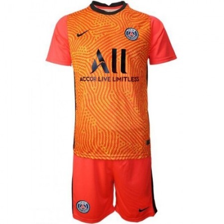 Koszulka Paris Saint-Germain PSG Bramkarska Dziecięcy Domowe Koszulki Piłkarskie 2020-2021 Krótki Rękaw